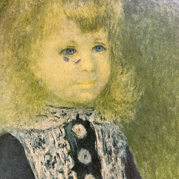 Vintage A Girl with a Watering Can Reproduction Framed Art by Renoir - Picture 5 of 9